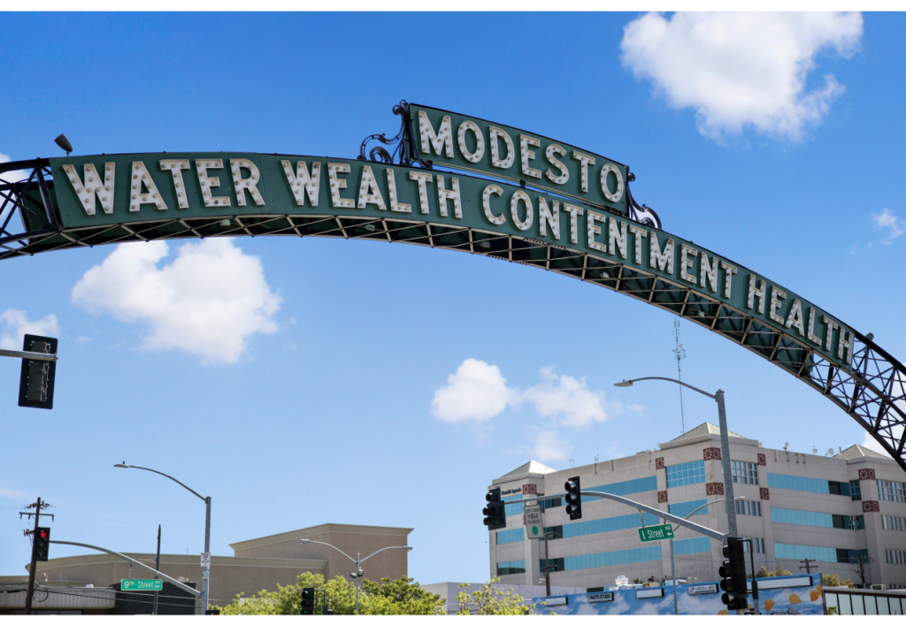 Modesto city sign